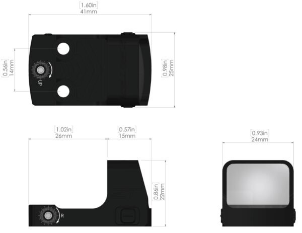 Zero Tech Thrive Hd Micro Reflex Sight 1x21 3 Moa