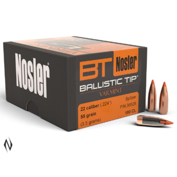 Nosler 224 55gr Ballistic Tip 100pk