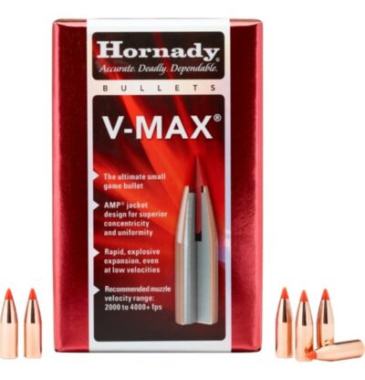 Hornady V-max 22cal 50gr Bullets 100pack