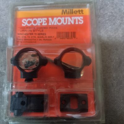 Millett Scope Mounts 1" Winchester 7070, 670,70xtr, Marlin Mr-7 Blktwo Piece Combo Pk P/n Cp00010