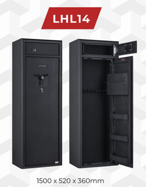 Lokaway Lhl14 14gun Safe 70kg 1500x520x360 Cat A/b