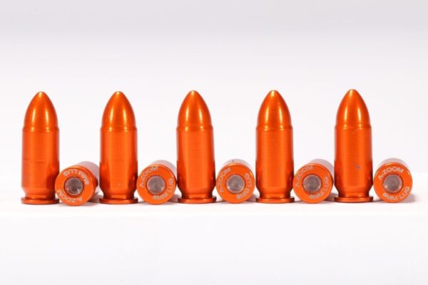 A-zoom Snap Caps 9mm Orange 10 Pack