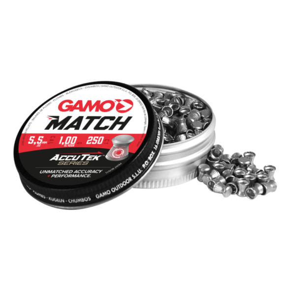 Gamo Accutek Match Pellets 22 Tin Of 250