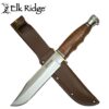 Elk Ridge Outskirt Leather Handle Bowie Knife