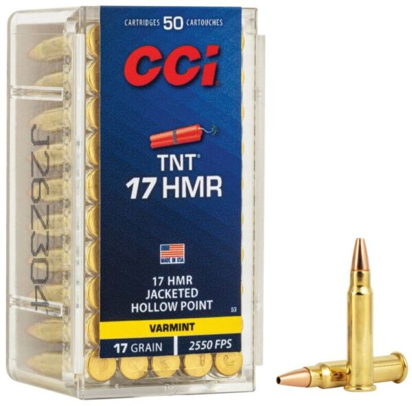 Cci 17hmr 17gr Hp Tnt 2550fps 50pk