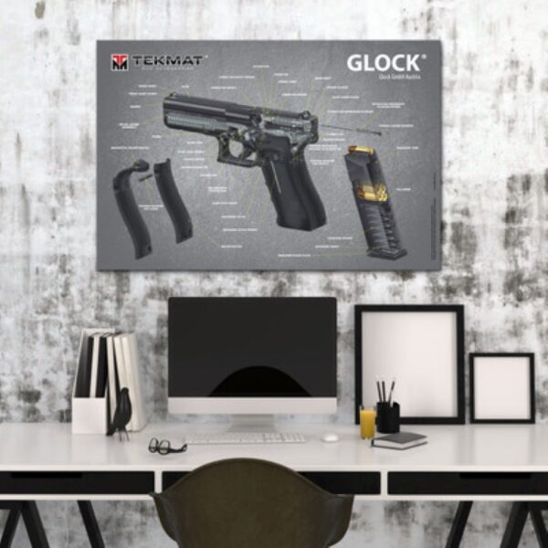 Tekmat Glock 3d Poster 24x36"