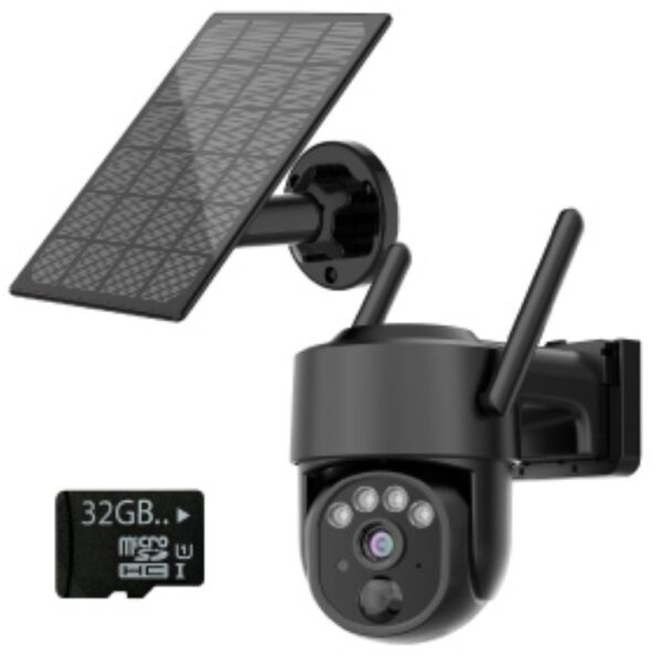 Gerber Ptz 4g Black Security Camera Solar Folow Me