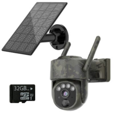 Gerber Ptz 4g Camo Security Camera Solar Follow Me