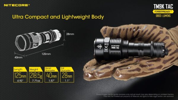 Nitecore Tm9ktac Tiny Monster Flashlight