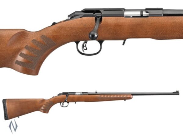 Ruger American Rimfire Wood Ba 22lr Satin Blued 10rnd