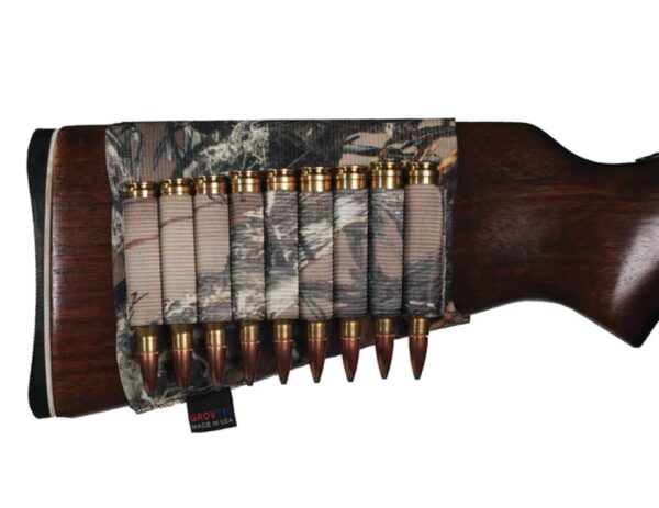 Grovtec Buttstock Cartridge Shell Holder Rifle Open Style True Timber Camo