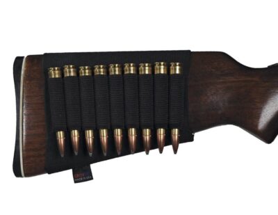 Grovtec Buttstock Cartridge Shell Holder For Rifle Open Style Black