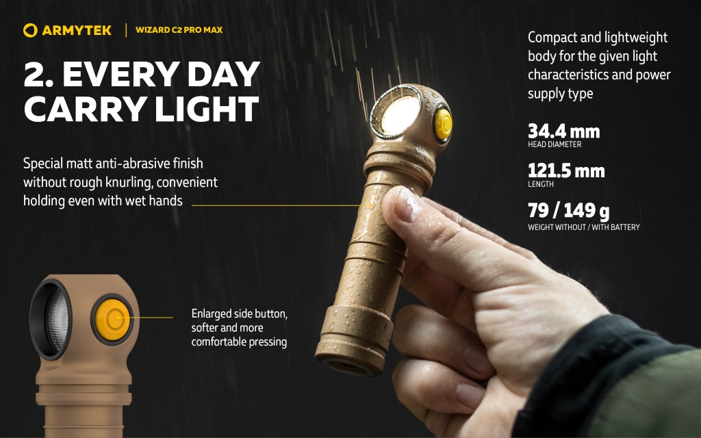 Armytek Wizard C2 Pro Max Sand Armytek Wizard C2 Pro Max Sand
