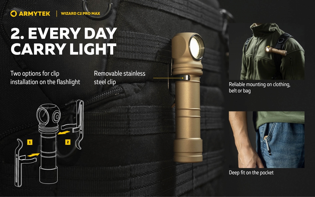 Armytek Wizard C2 Pro Max Sand Armytek Wizard C2 Pro Max Sand