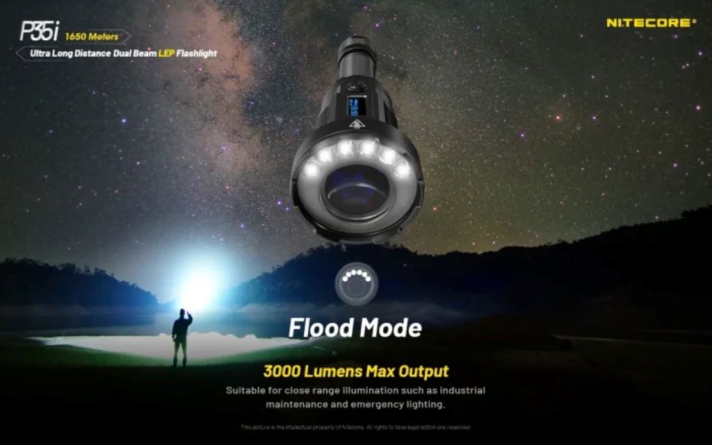 Nitecore Long Distance Dual Beam Lep Torch Nitecore Long Distance Dual Beam Lep Torch