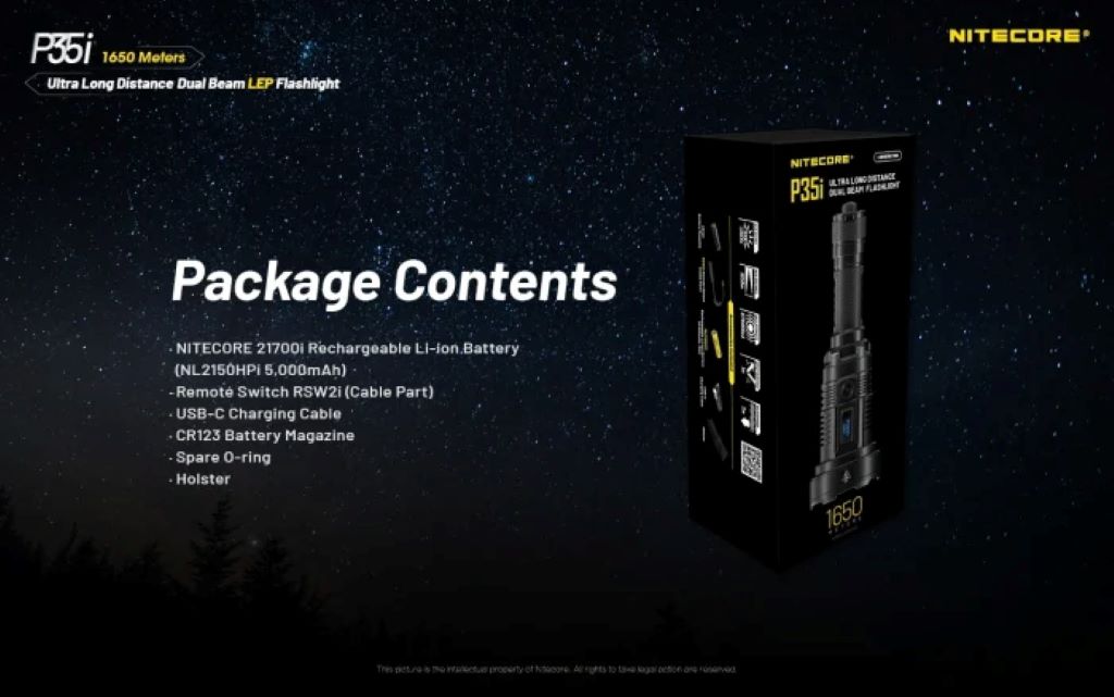 Nitecore Long Distance Dual Beam Lep Torch Nitecore Long Distance Dual Beam Lep Torch