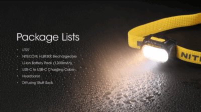 Nitecore Dual Beam Lightweight Trail Running Headlamp 800 Lumens Yellow